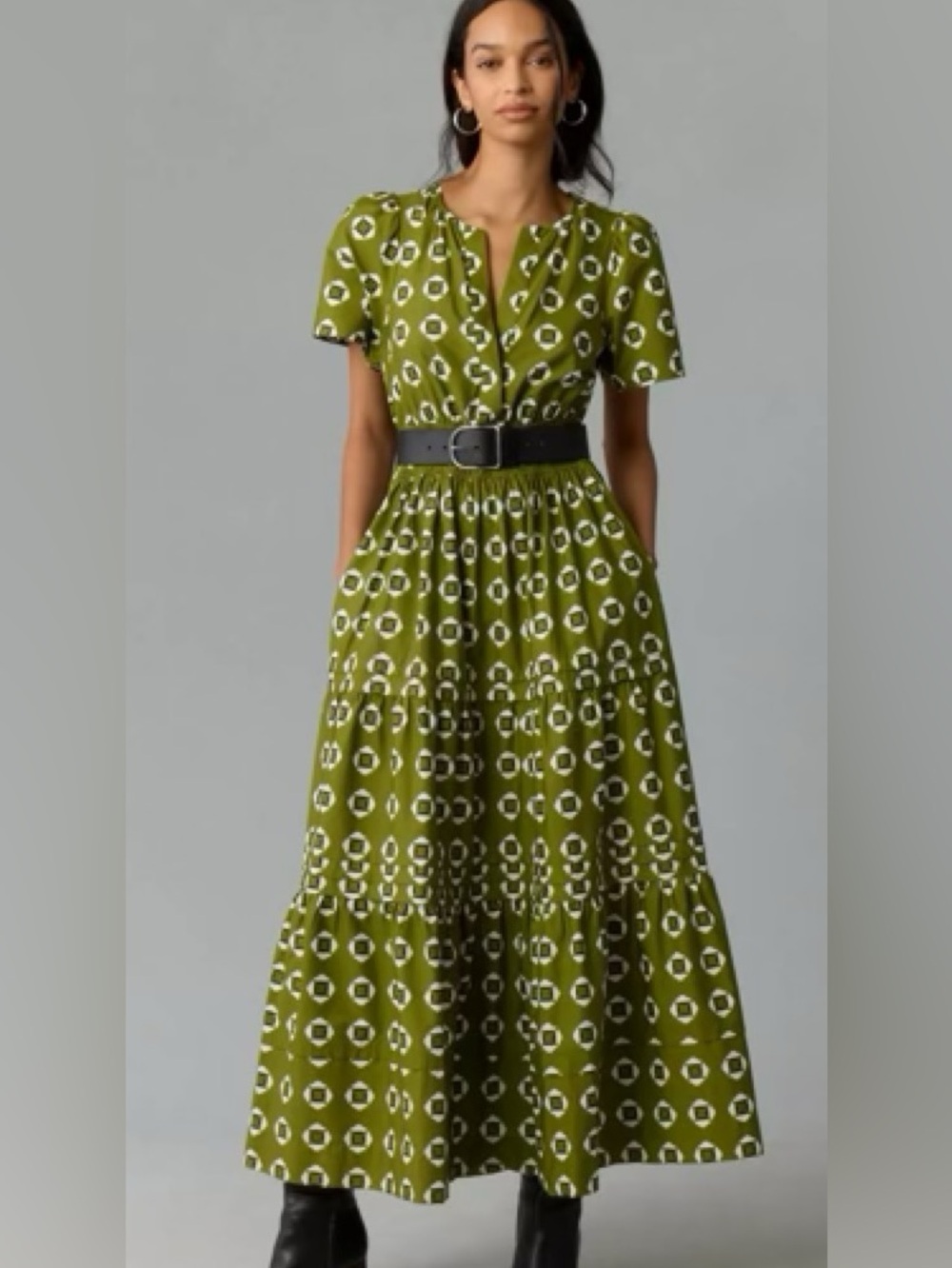 Somerset maxi dress in moss